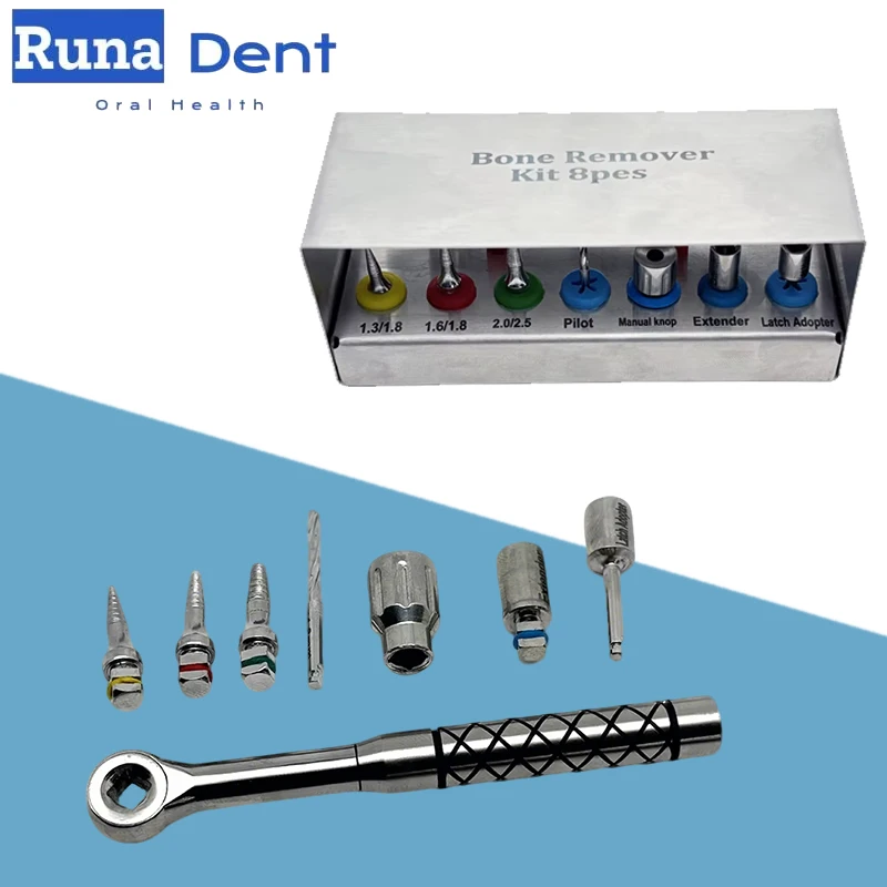 Dental Implant Removal Kit Broken Screw Spiral Extractor SOS Rescue Kit Remove Broken Fixture Dental Surgery Tools