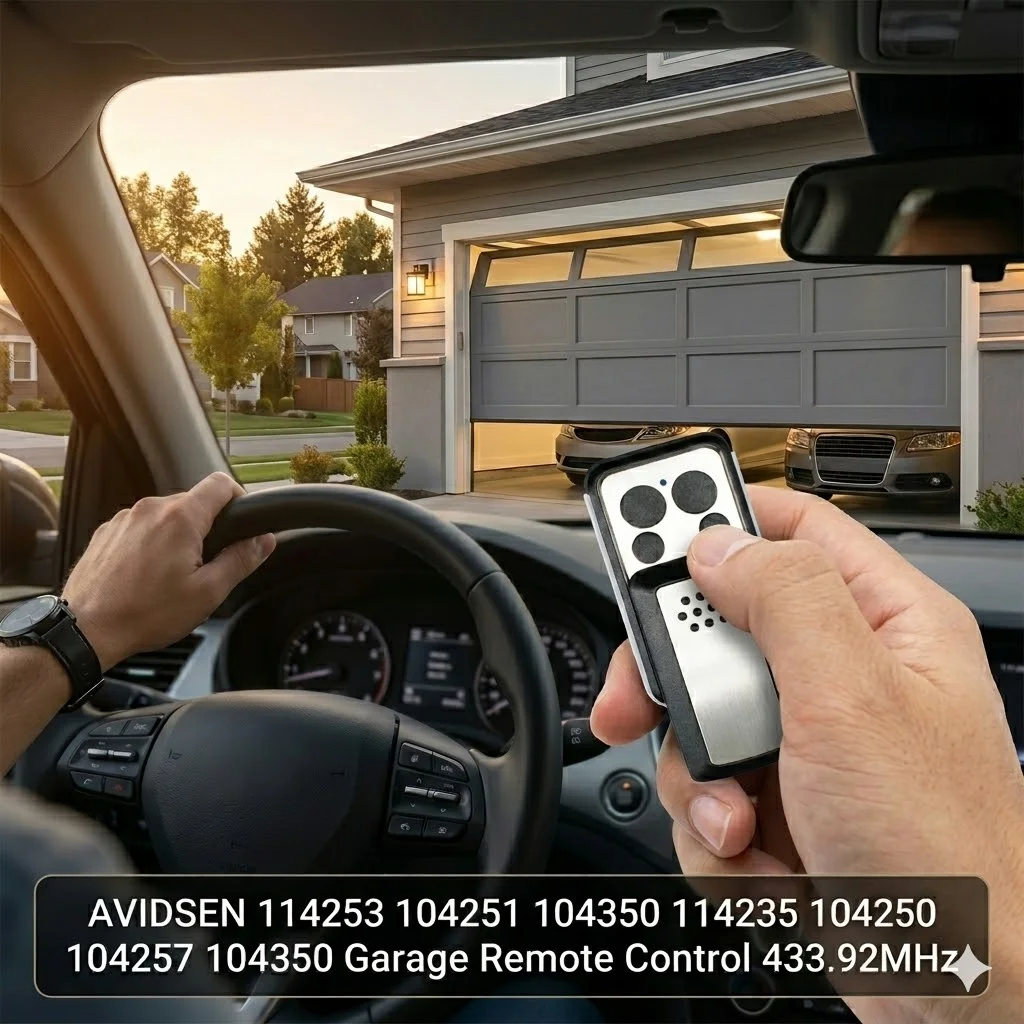1/2/3/5 Stück AVIDSEN 114253 Fernbedienung für Garagentore, kompatibel mit 104251 104350 114235 104250 104257 Torsteuerungssender