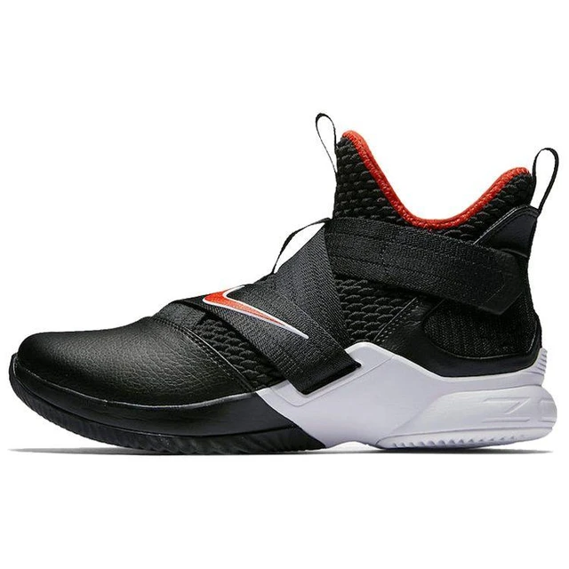 Nike LeBron Soldier 12 Bred Men Sneakers Black University Red White AO2609 001