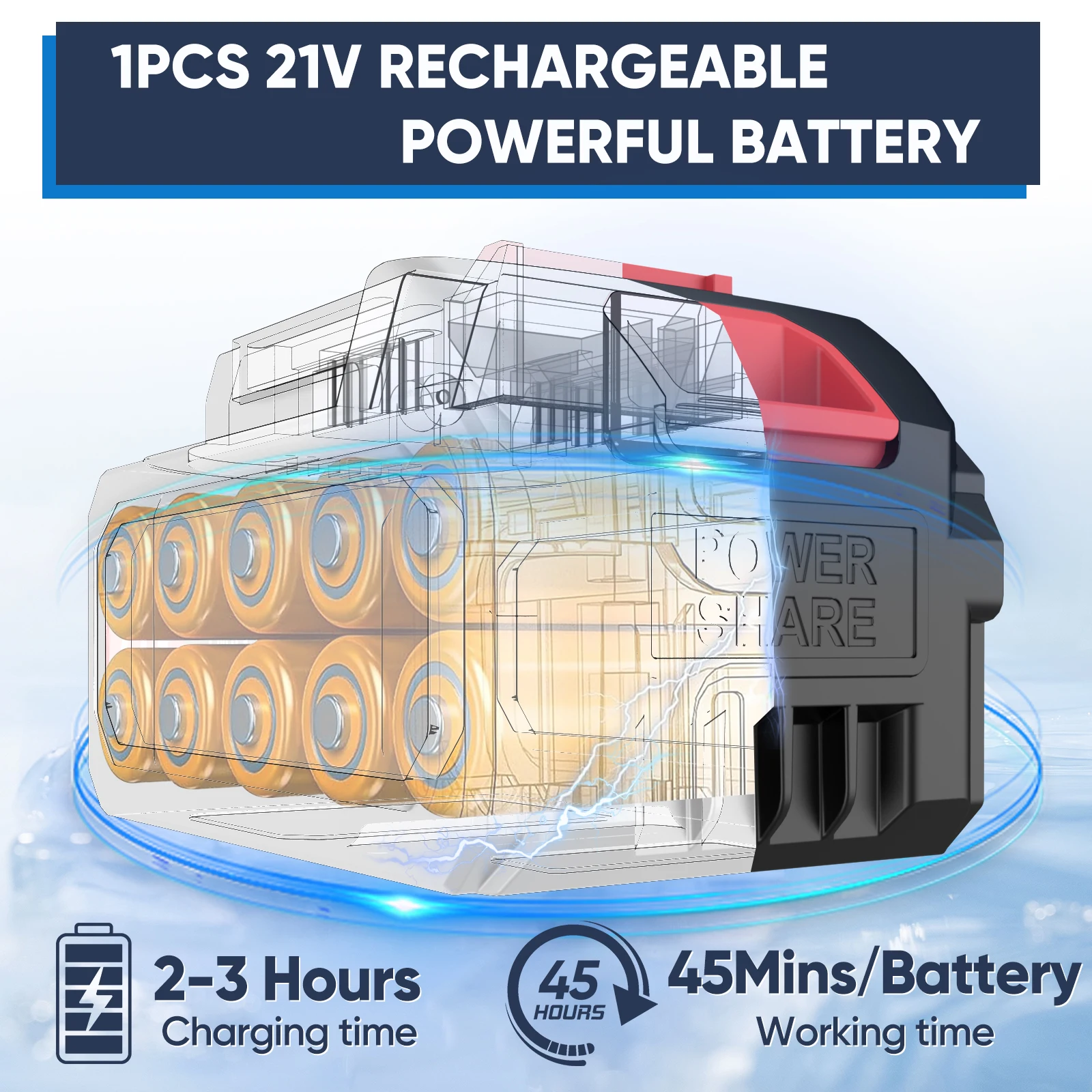 50Bar اللاسلكي ارتفاع ضغط رافعة غسل رذاذ مدفع المياه غسيل السيارات ضغط غسالة المياه لبطارية ماكيتا 21 فولت #4