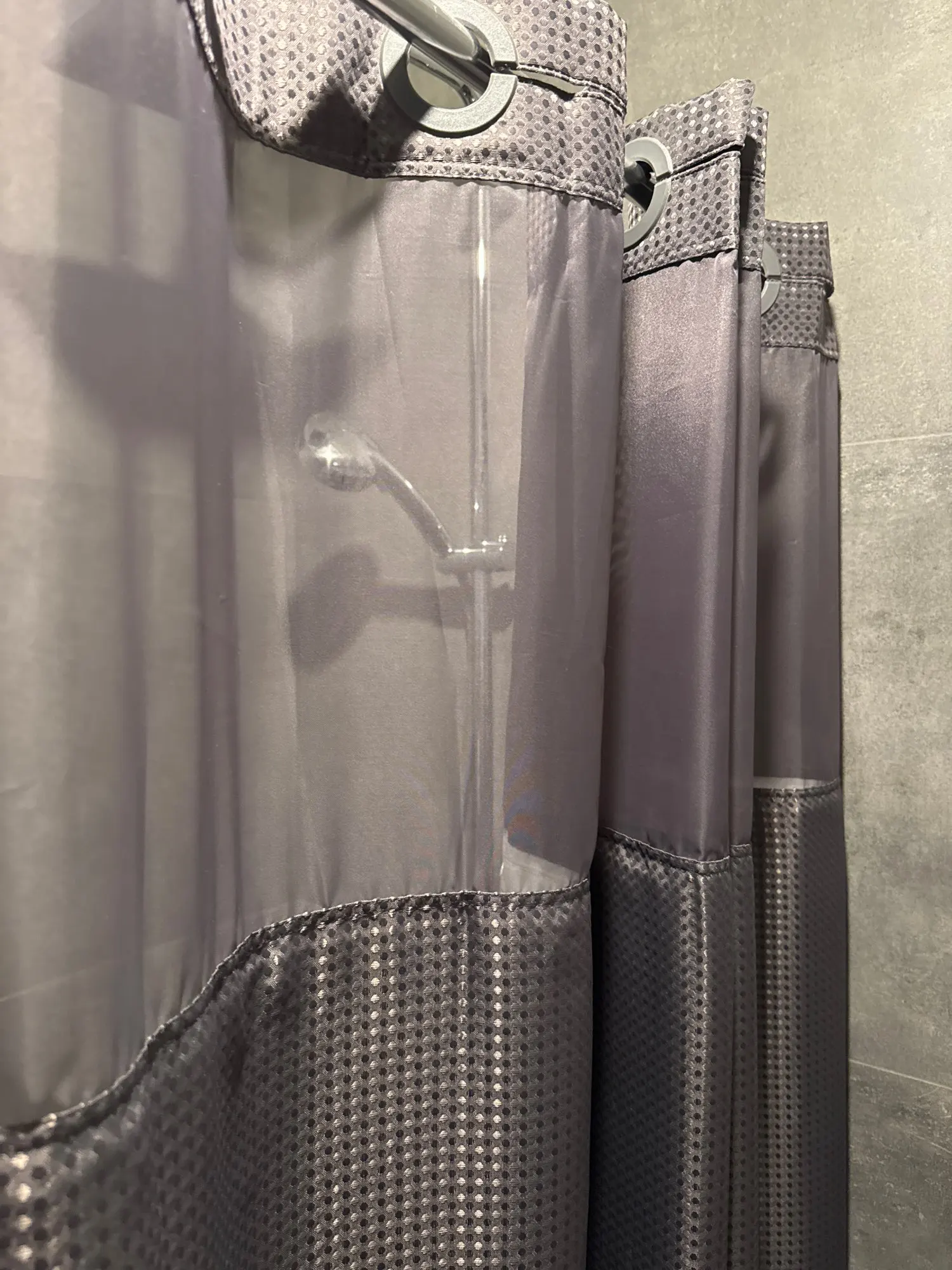 1PC Hookless Shower Curtain Set Double (with Liner) Removable White Waffle Shower Curtain Bathroom Decor Multiple Color Options photo review