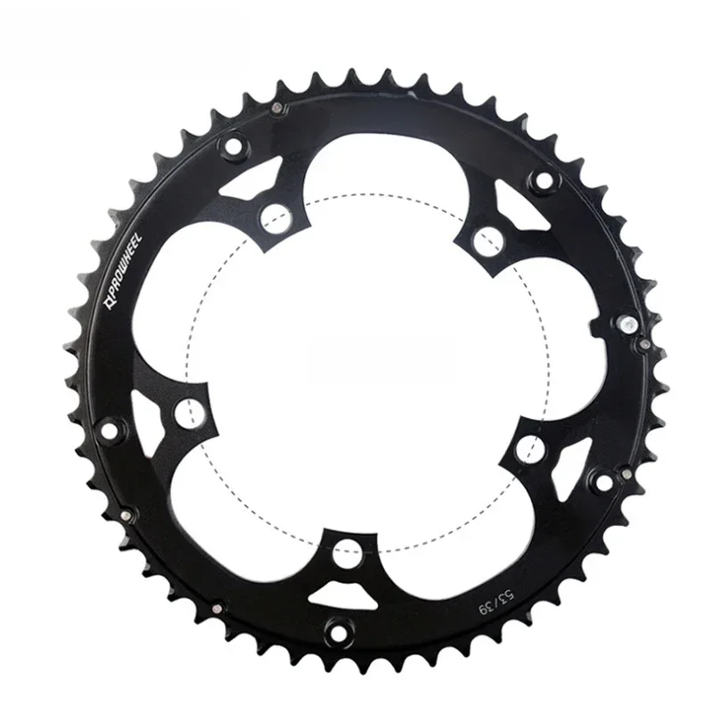 AliExpress NONE Prowheel Road Bike Chainring 130 BCD 39/53T Chainring Aluminum Alloy/steel Bicycle Chainwheel 10/11 Speed Crankset Part