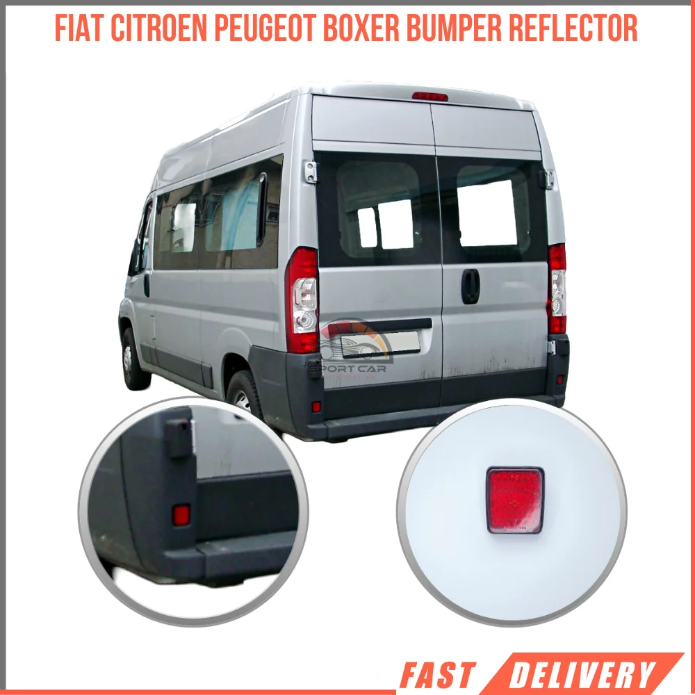 

Bumper reflector for Fiat Citroen Jumper for Peugeot Boxer for Citroen relay Promaster for Movano 1348401080