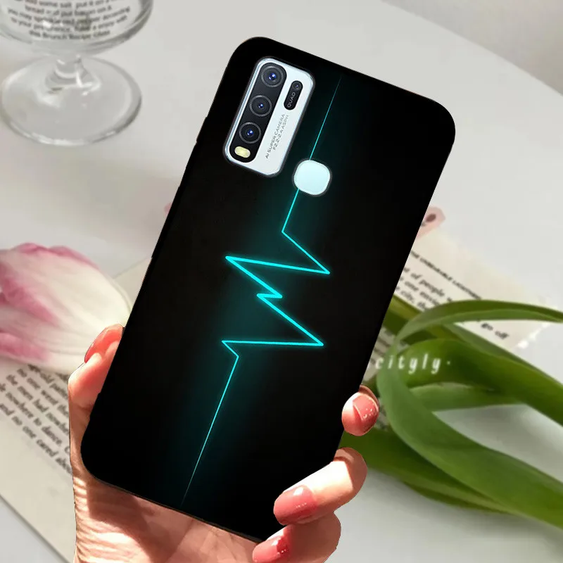 For Vivo Y30 1938 Y50 1935 Case animal Silicone Soft TPU Back Covers For Vivo Y 30 50 Y30 2020 Case Protective Catoon Funda