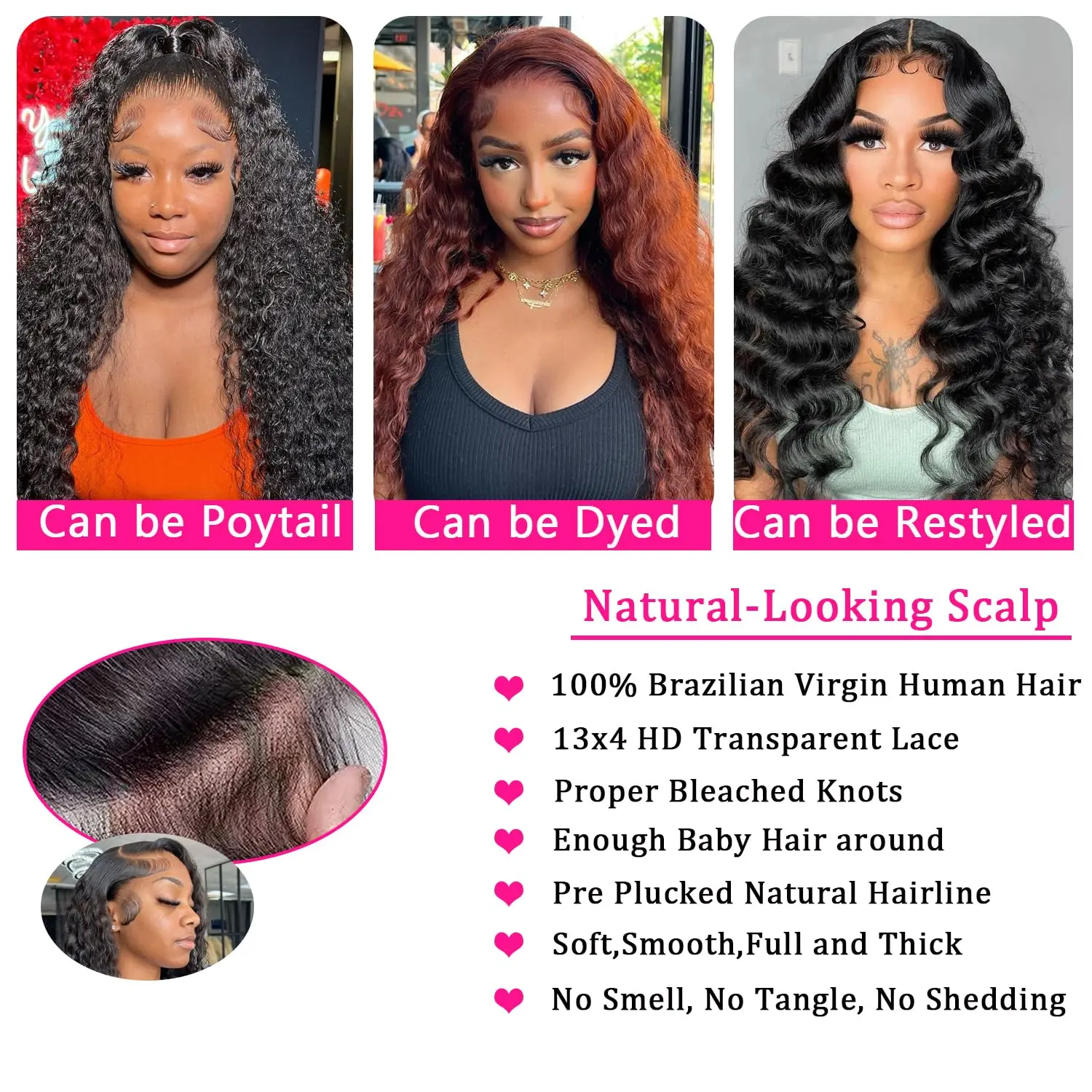 30-calowa koronkowa peruka z ludzkich włosów Deep Wave 13x6 Hd Transprent Lace Frontal Wigs Curly Wig 13x4 Lace Front Wigs 100% Human Hair