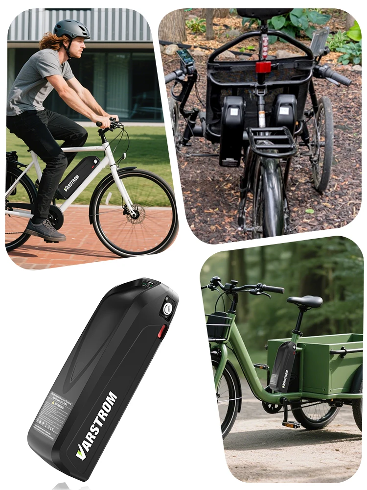 [3-Tage-Lieferung] 36V 15,6Ah Downtube Hailong Lithium-Akku 561,6Wh für E-Bike, 30A Smart BMS, 42V 4A Schnellladegerät, 5V1A USB, 6-PIN, für BBS01B BBS02B TSDZ2B 36V Mittelmotor/Nabenmotor 250W 350W