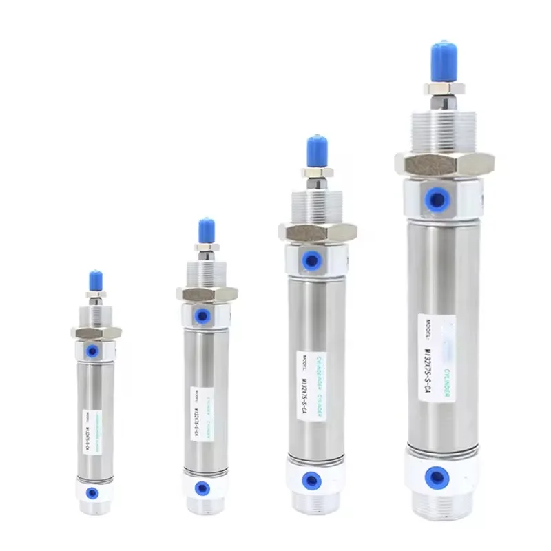 Mini Pneumatic Cylinder Kit S-SCA-SU MI/MIC25x250-500 Compact Air Cylinder with Bearing Core Components