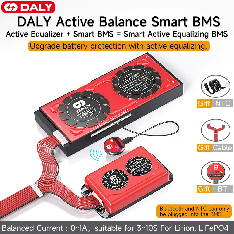 

Daly Smart BMS 1A Active Balance Current LiFePo4 8S 30A 40A 60A 80A 100A 120A 150A 200A 250A 300A 400A 500A LiFePo4 8S Battery