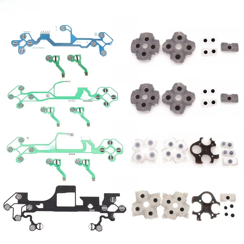 Pour PS5 BDM-010 020 030 Film conducteur bouton en caoutchouc de Silicone pour contrôleur PS5 V1 V2 V3