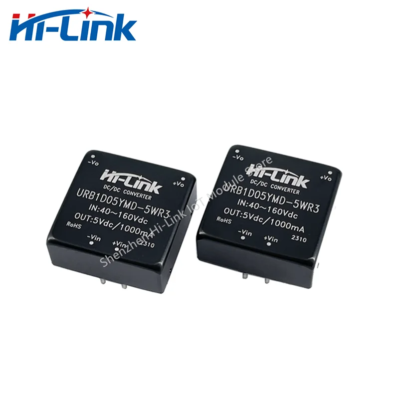 ตัวแปลงแหล่งจ่ายไฟแบบแยกขนาดเล็กประสิทธิภาพสูง5วัตต์ URB1D05YMD-5WR3ไฟฟ้ากระแสตรง/กระแสตรง5โวลต์110โวลต์ถึง5โวลต์2ชิ้น