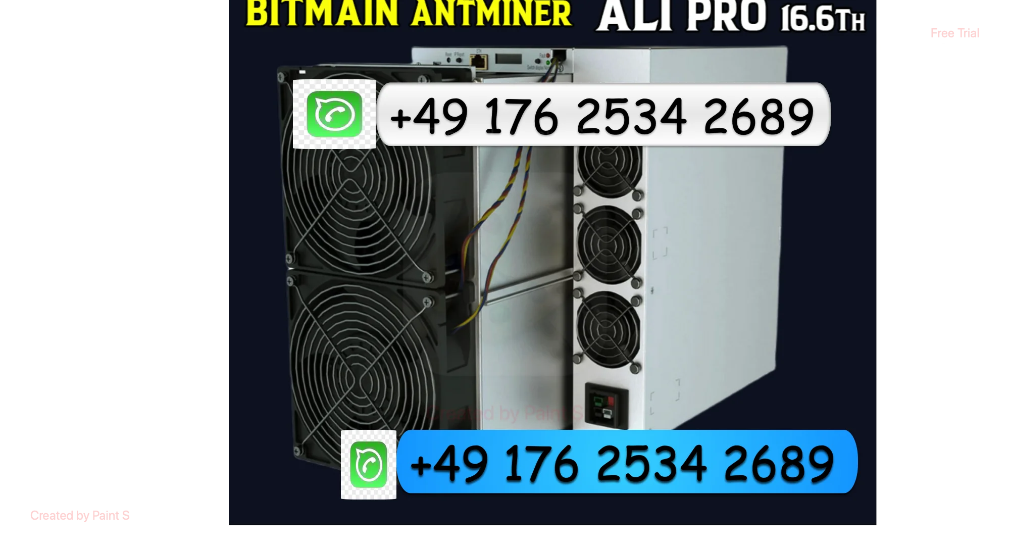 

Х! ДОСТУПНОЕ ПРЕДЛОЖЕНИЕ КУПИТЬ 2 ПОЛУЧИ 1 Бесплатно новый блок питания Bitmain Antminer AL1 Pro 16,6 TH/s 3730 Вт (ALPH) и шнур в комплекте