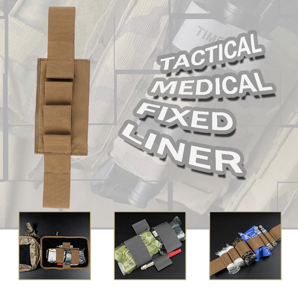 

Тактический медицинский фиксированный вкладыш, модульный органайзер, медицинская сумка, эластичная лента IFAK, подкладка, медицинский инструмент, фиксированный комплект, аксессуары для охоты