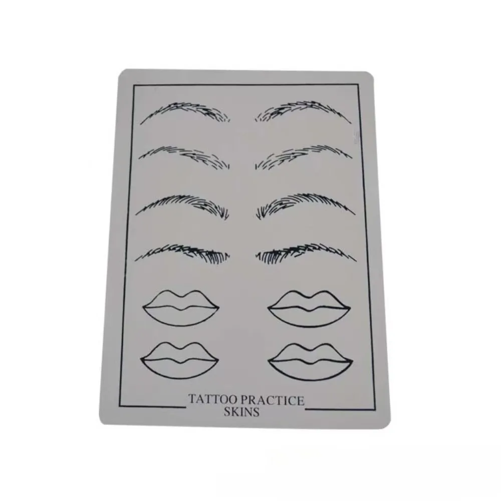 Professional 10/15/20 pcs Tattoo Practice Skin Eyebrow Practice Permanent Makeup Fake Tattoo Beginner Skin Tattoo Accessories