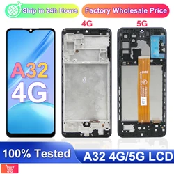 Amoled LCD For Samsung Galaxy A32 LCD Display Touch Screen Replacement With Frame Repair Parts A325F,A325F/DS,A325M, A325N