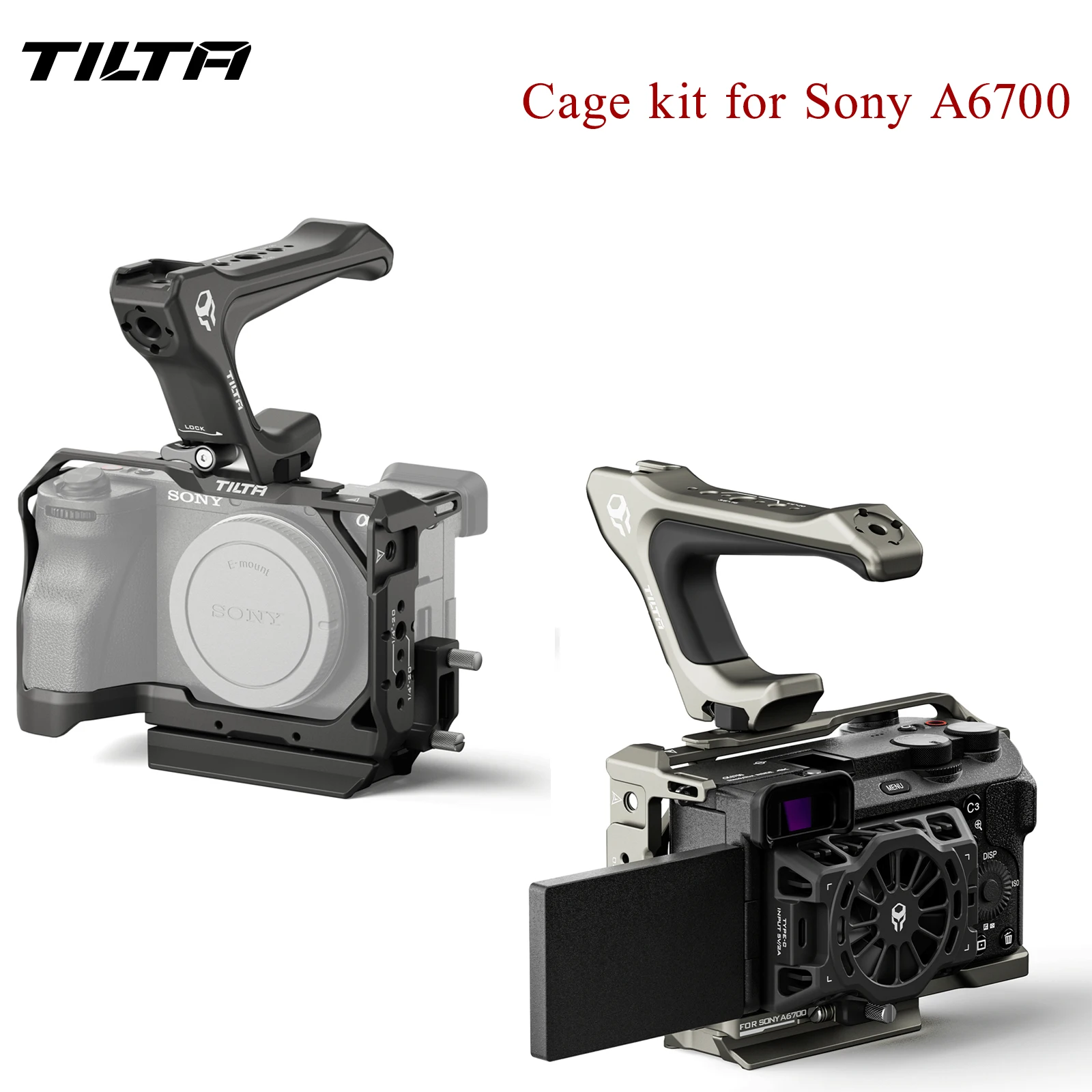 TILTA Cage for Sony A6700 Camera cage Lightweight Kit  For Dsrl Camera Cooling System TA-T54-FCC