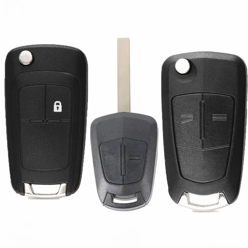 Część wymienna KEYECU Uncut pilot zdalnego sterowania 2Btn 433MHz PCF7941 dla Opel/Vauxhall Corsa D 2007-2014 G1-AM433TX G2-AM433TX G4-AM433TX — 2