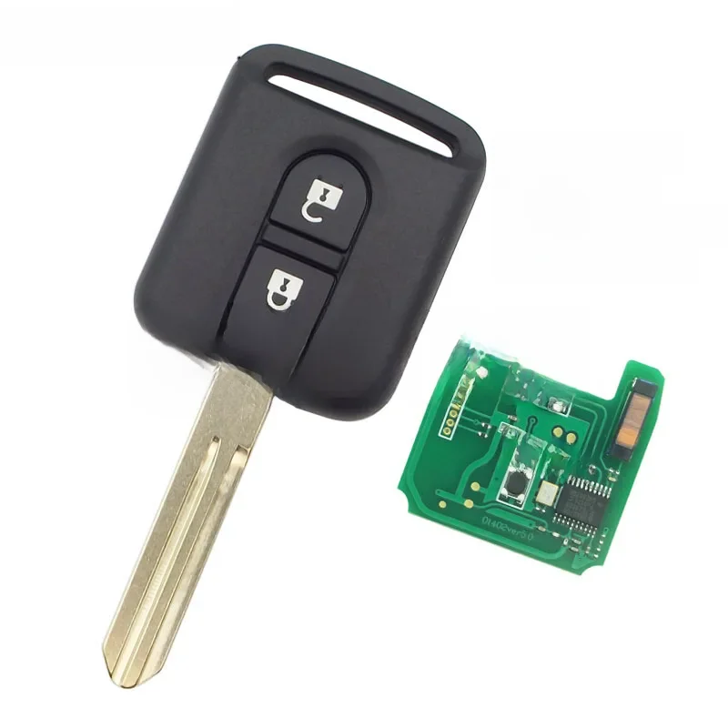 QCONTROL clé à distance de voiture pour NISSAN Cabstar F24M Micra K12 Navara D40M Note E11 NV200 M20M patrouille Y61 Qashqai J10