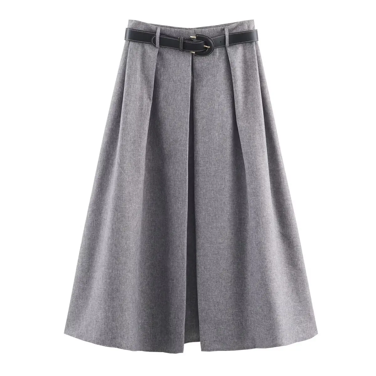 طقم سترة وتنورة نسائية جديدة على طراز ركاب للخريف بتصميم كلاسيكي مبطن على الكتف #2