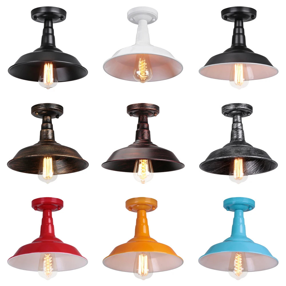 

E27 Ceiling Chandelier Light Vintage Industrial Retro Loft Metal Ceiling Lamp Indoor Lighting For Kitchen Bedroom Living Room