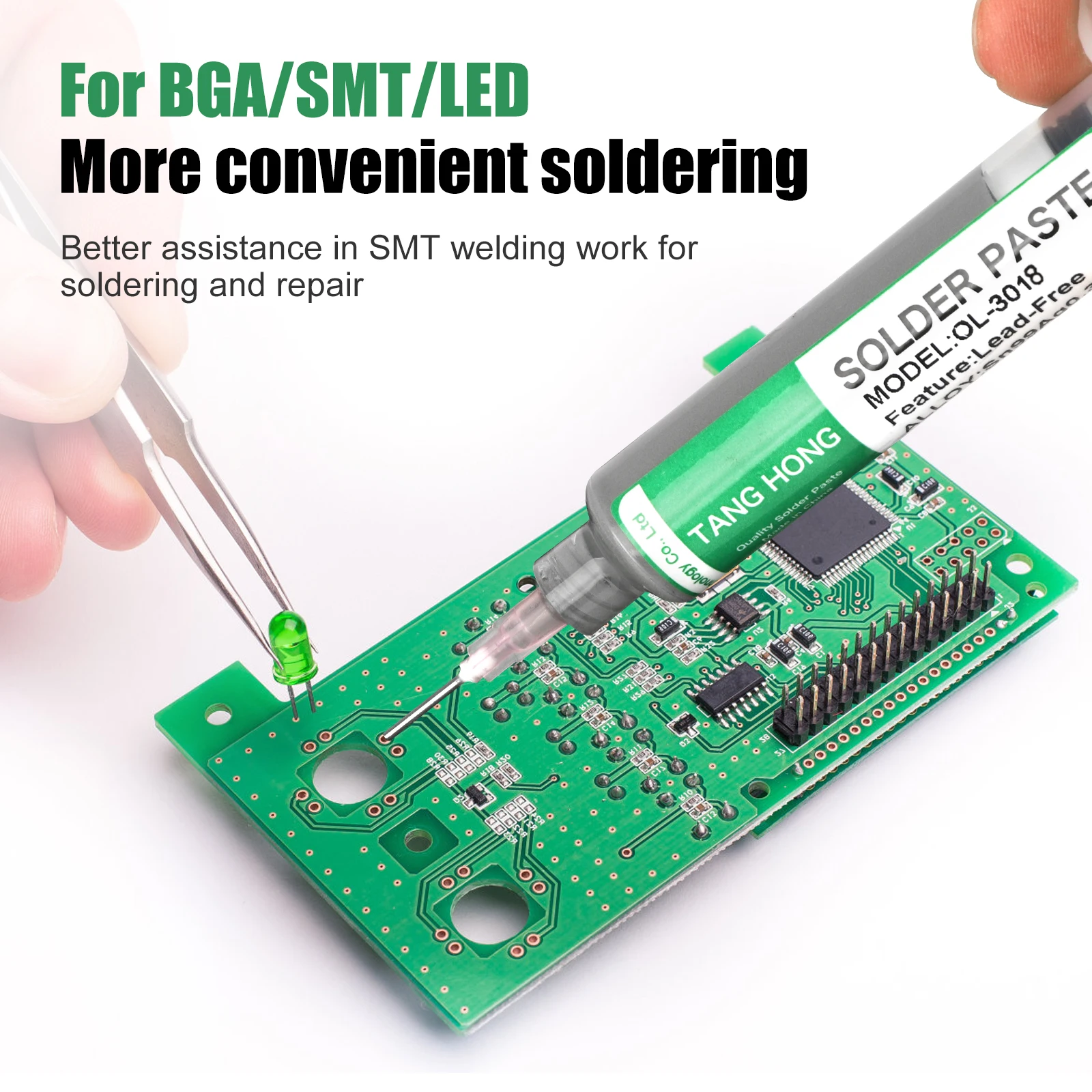 New Type Solder Paste SMD IC PCB Extruder OL-3018 Flux for Soldering LED Welding Paste for Iphone Repair Welding Flux