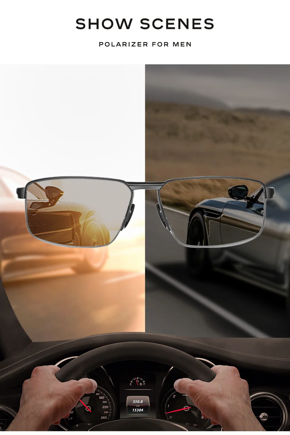 CAPONI neue Sonnenbrille für Männer Nylon polarisierte photo chrome Legierung fahren Sonnenbrille uv400 Marke Designer Sonnenbrillen bs8917 – Detail 10
