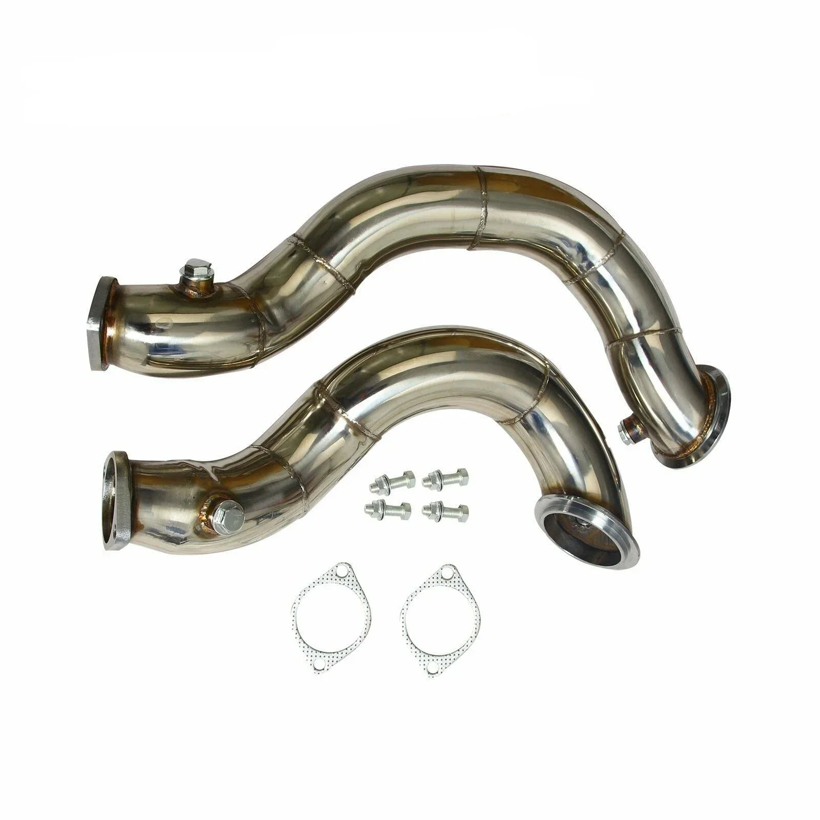 Układy wydechowe DOWN PIPES Wyścigowy kolektor wydechowy ze stali nierdzewnej z długą rurką do BMW 335I N54 — zdjęcie produktu 7