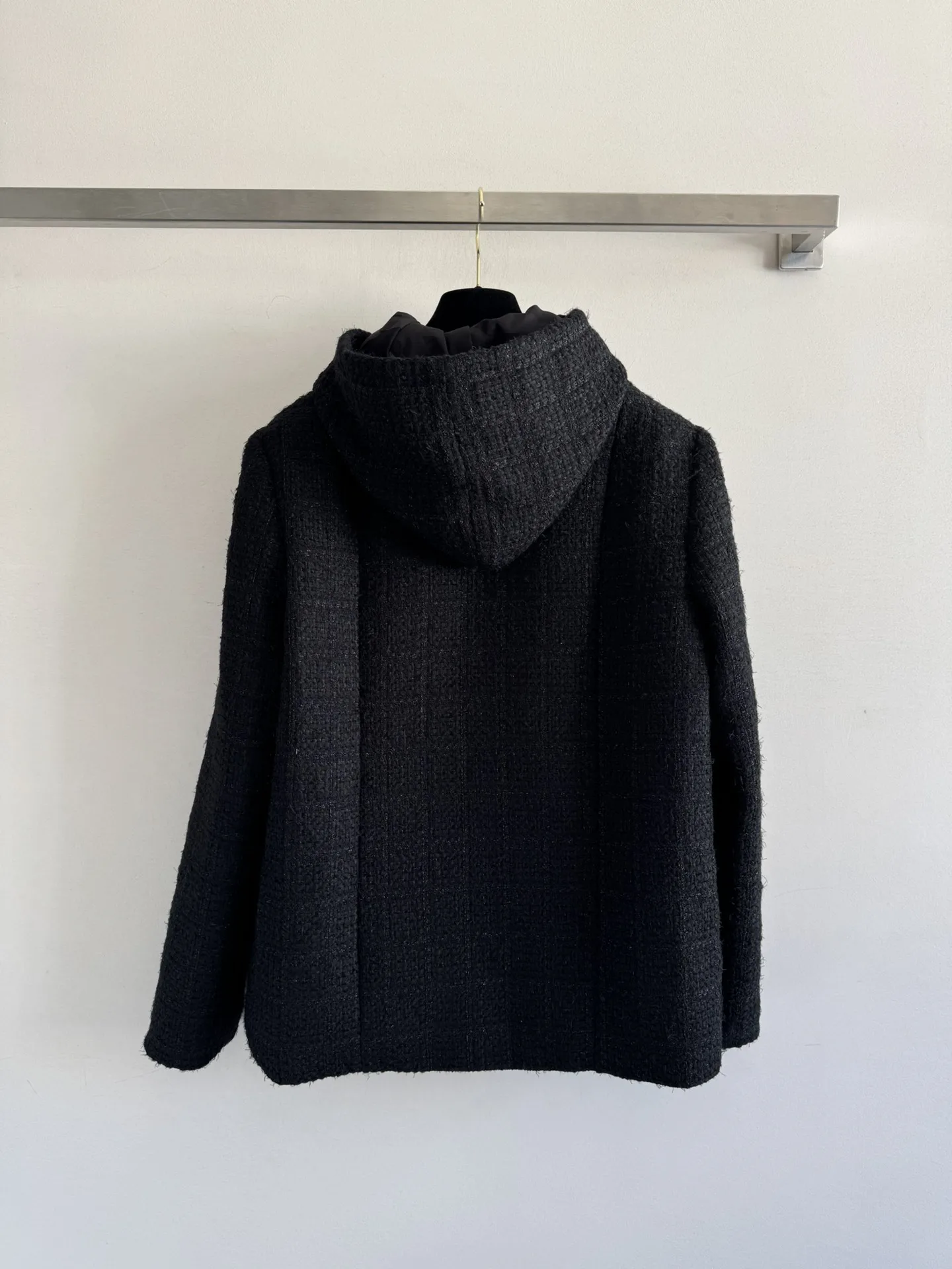 

High Quality Autumn Winter Women's Casual Fashion Buttons Detachable Hood Oversized Pockets Solid Jacket JQ045