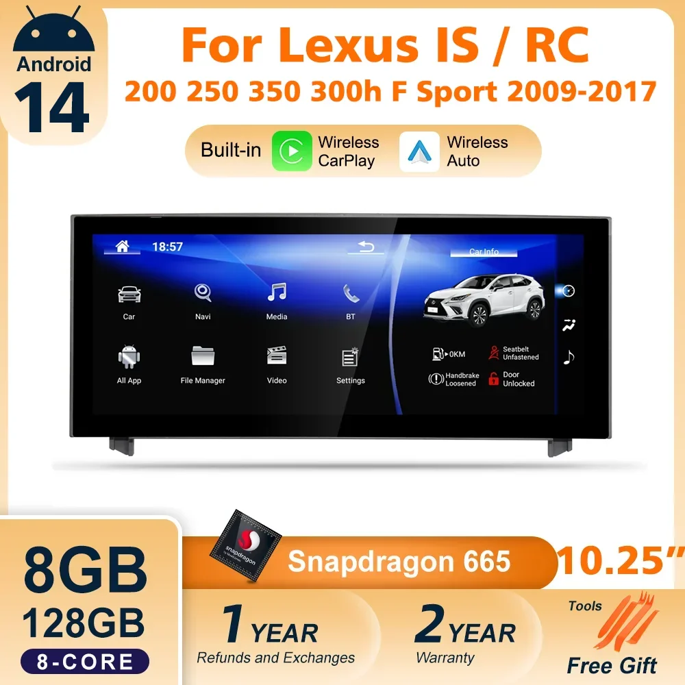 Android 14 Car Radio For Lexus IS RC 250 200 300 350 200t 300h Android 14 Car Radio For Lexus IS RC 250 200 300 350 200t 300h