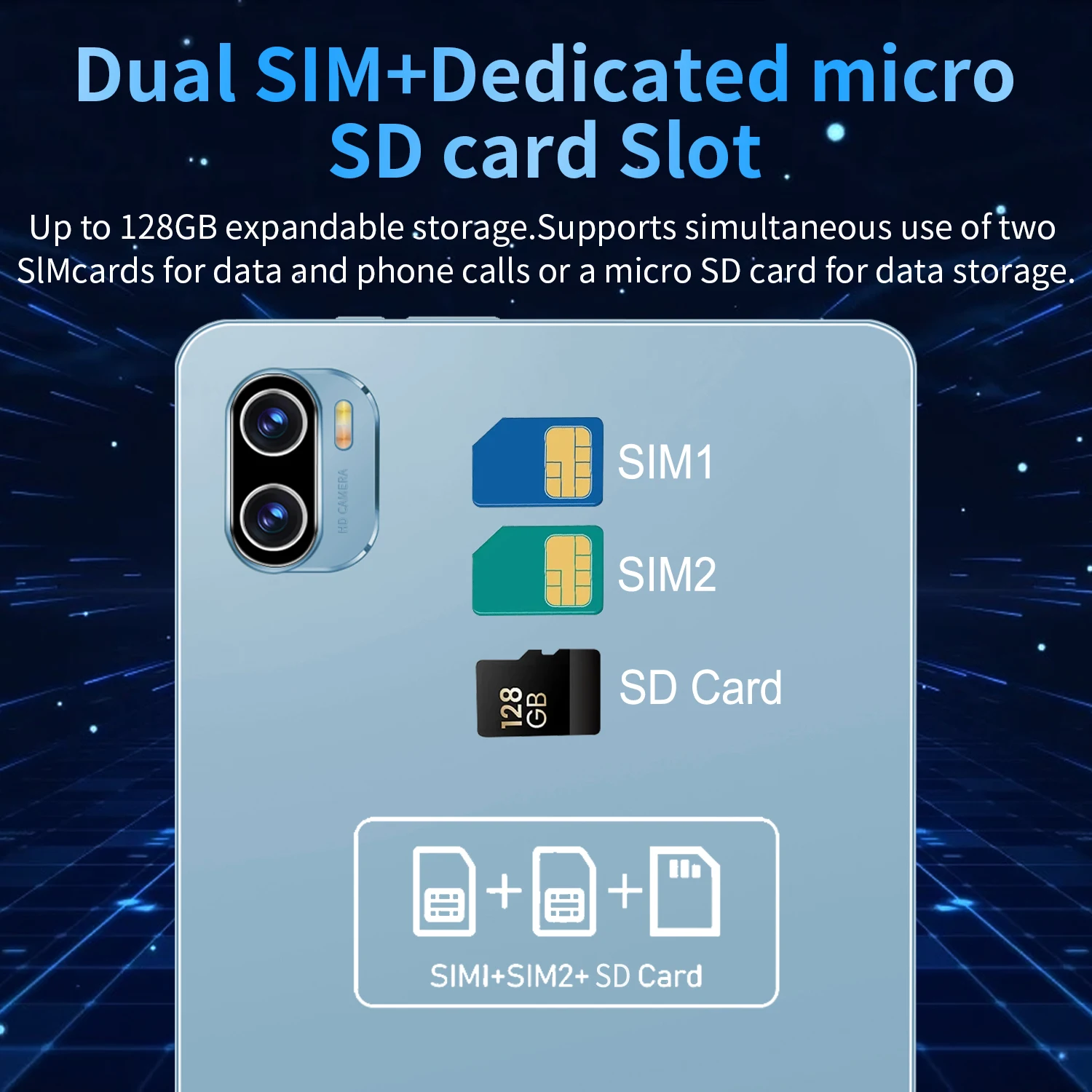 Immagine 6: 2025 nuovo Tablet originale da 10.36 pollici 16GB Ram 1TB Rom Android13.0 Dual SIM 10 Core 12000mAh Bluetooth WIFI 5G Tablet PC di rete