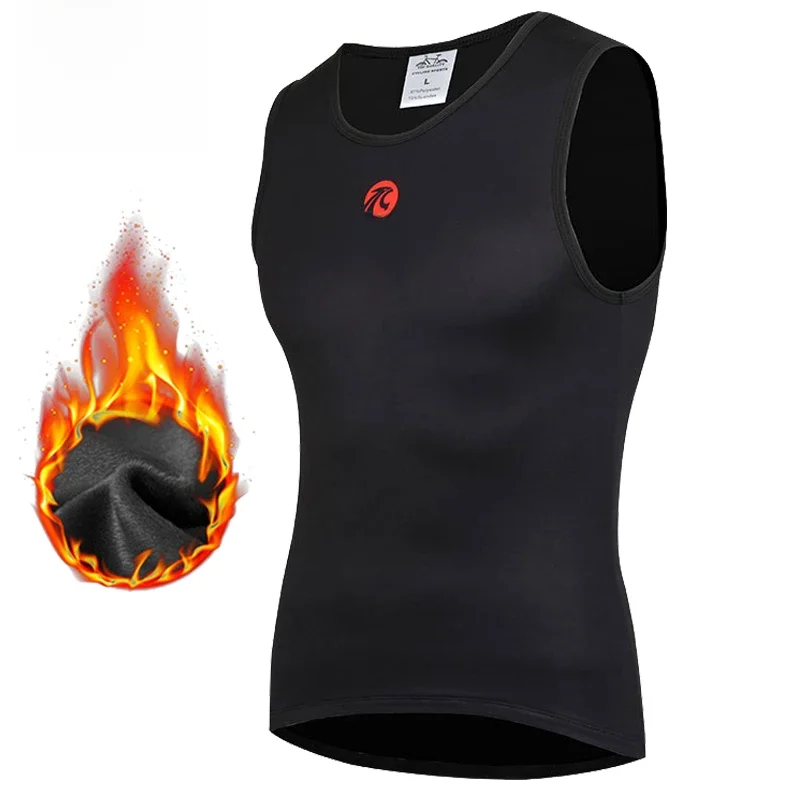 AliExpress X-TIGER Winter Cycling Base Layer Sleeveless Fleece Sports Bike Jerseys Bicycle Keep Warm Sleeveless Shirt Warm Bike Underwear