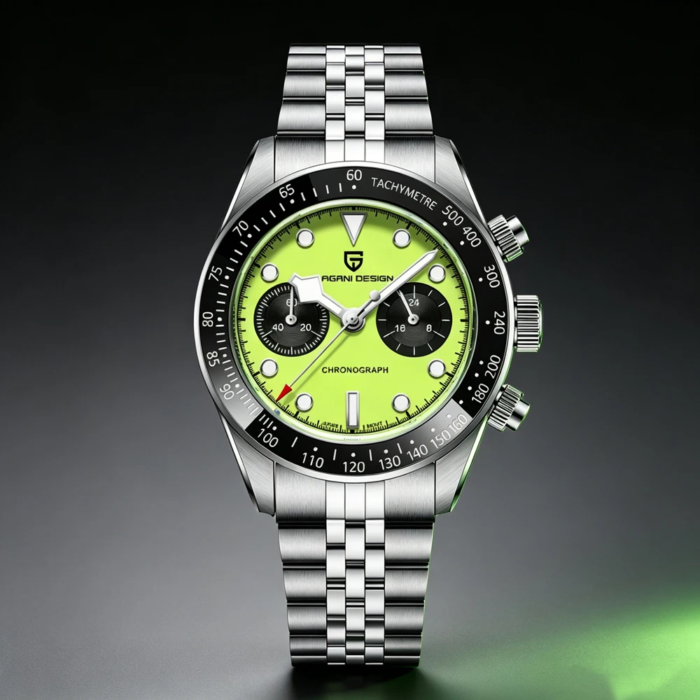 2026 New PAGANI DESIGN Panda Men's Watches Top Luxury Quartz Watch Men Chronograph AR Sapphire Mirror Waterproof Luminous Ceramic Bezel Stainless Steel Man Gift Clock
