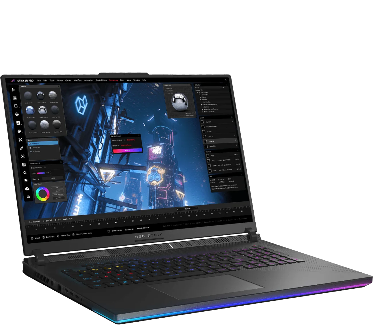 BEST OFFER ASUS ROG Strix SCAR 18 Gaming Laptop Intel Core i9 13980HX 64G RAM 2T SSD RTX4090 16GB 2.5K Screen 165Hz 18Inch Compu