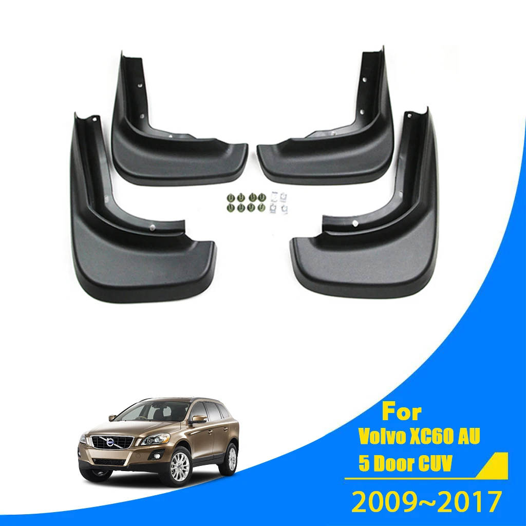 

For VOLVO XC60 2009-2013 2012 2011 2010 Mudflaps fender flares Splash Guards Mud Flap Mudguards Fender Fitment Car Mud Flaps