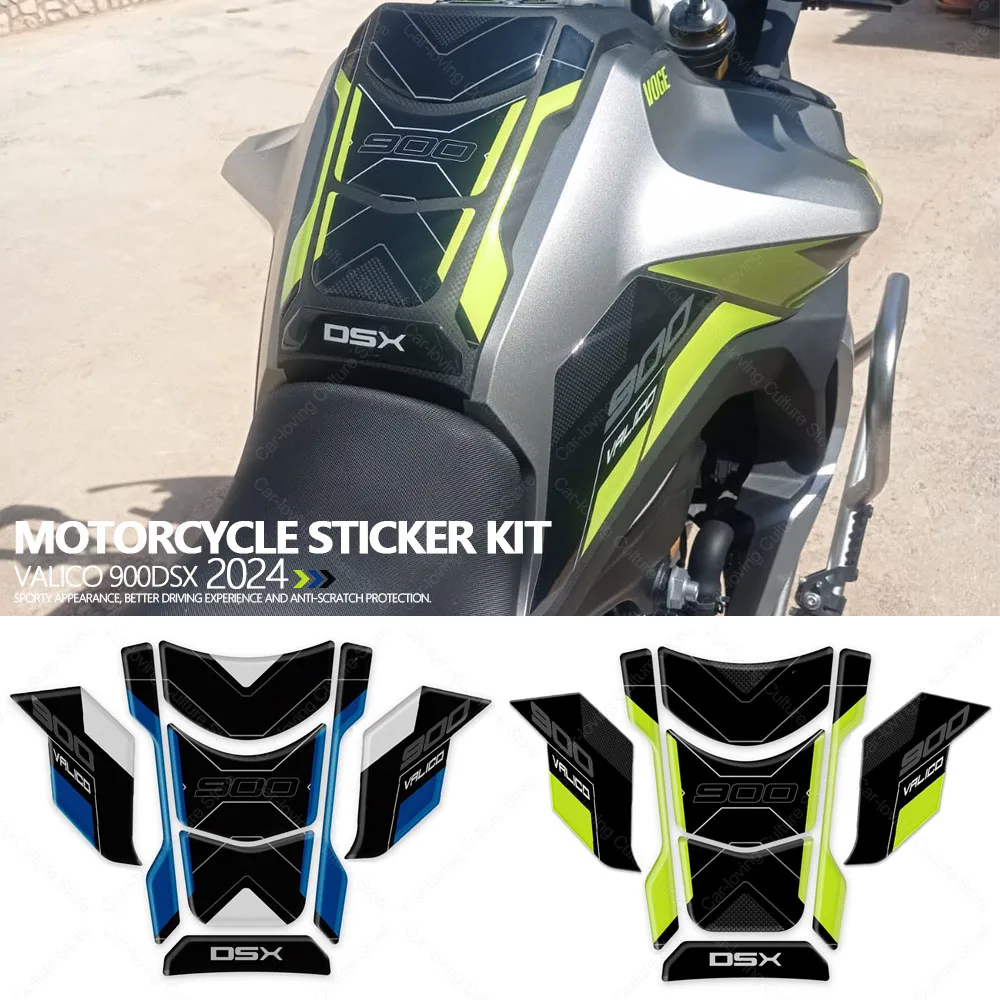 For Voge Valico 900DSX 900DSX 2024 Motorcycle Accessories Waterproof Sticker Tank Pad Kit Sticker 3D Resin Protective Sticker