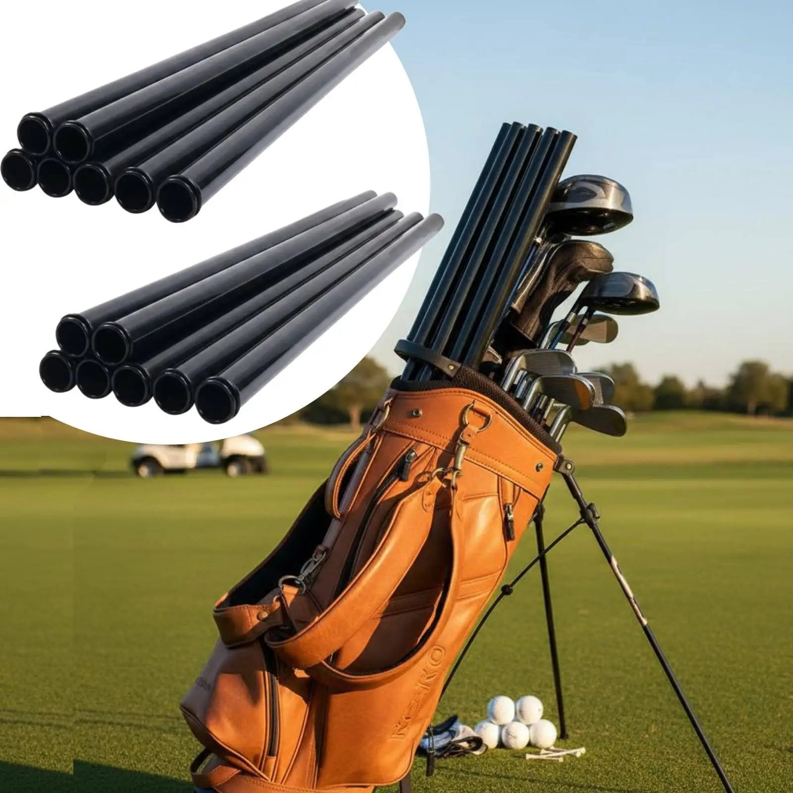 14-teiliges Golf-Schläger-Schutzrohr-Set aus PVC, universell passend für Golfschläger und Golfer