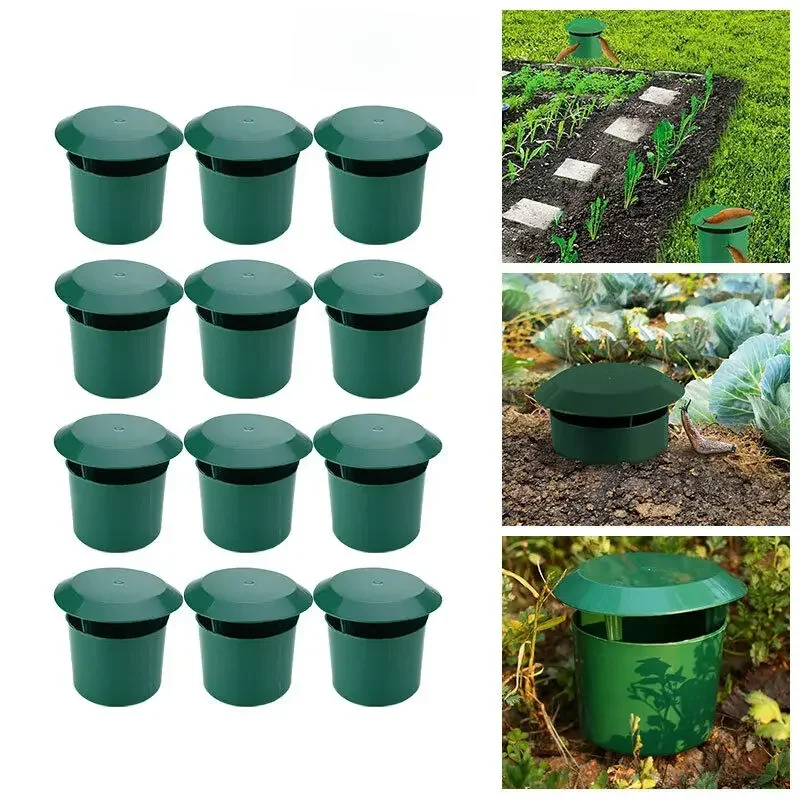2/4/12 Stuks Slak Val Catcher Tuin Naaktslak Kooi Herbruikbare Ongedierte Aas Station Gereedschap Tuin boerderij Protector Gereedschap Tuin Accessoires - afbeelding 2