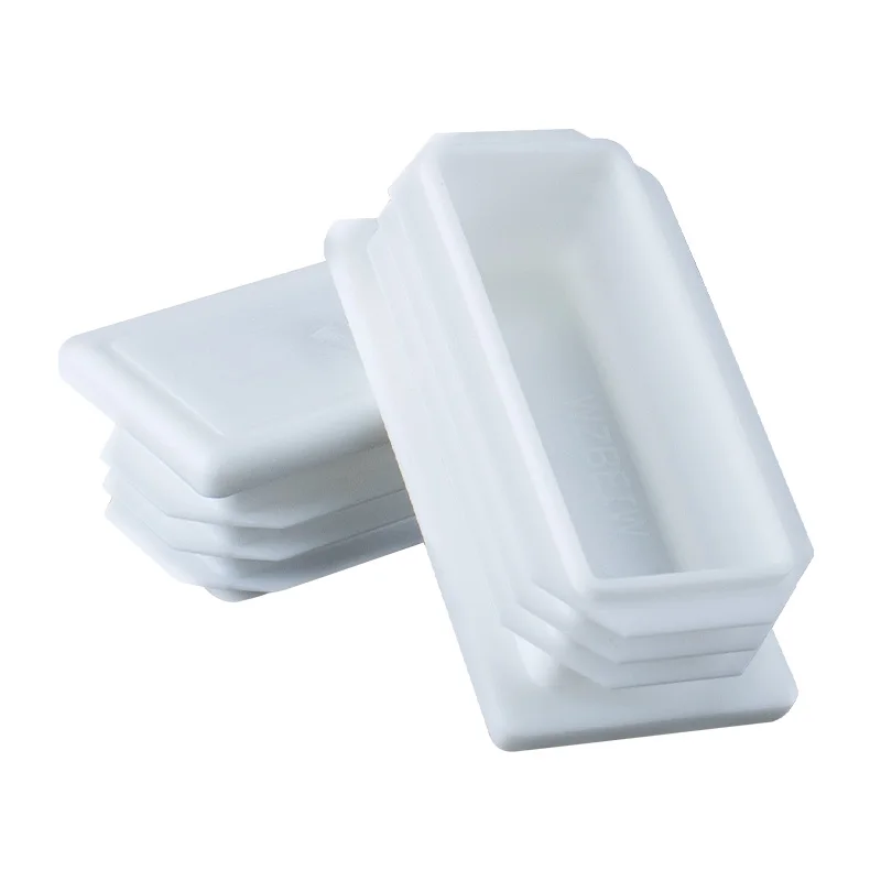 Bouchon d'insertion carré en plastique, bouchon d'extrémité d'obturation, bouchon de tuyau de tube, bonde, 13x13mm - 150x200mm