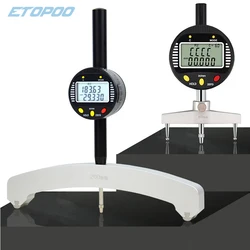 50.8MM High accuracy digital radius gauge digital radius indicator with 5 changeable measuring jaw Measurement Tool