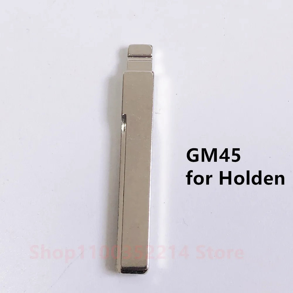 10pcs GM45 Blank Key Uncut Blade Car-styling Replacement Car Key Blade for Holden For KD VVDI Remote