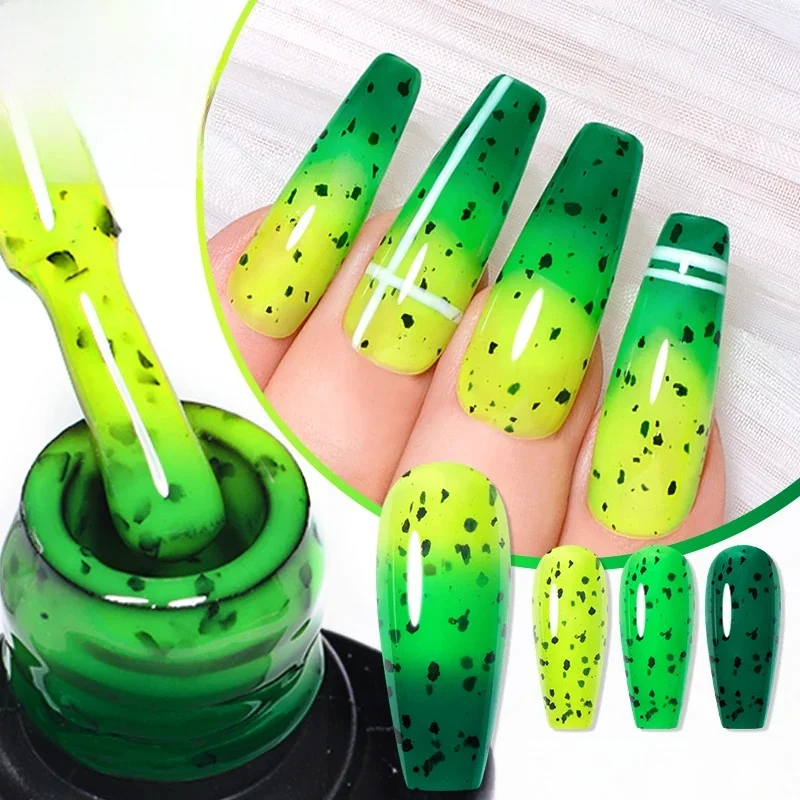 Meet across 7ml coquille d'oeuf thermogel vernis à ongles 3 couches température gel décolorant semi - permanent vernis UV Gel manucure