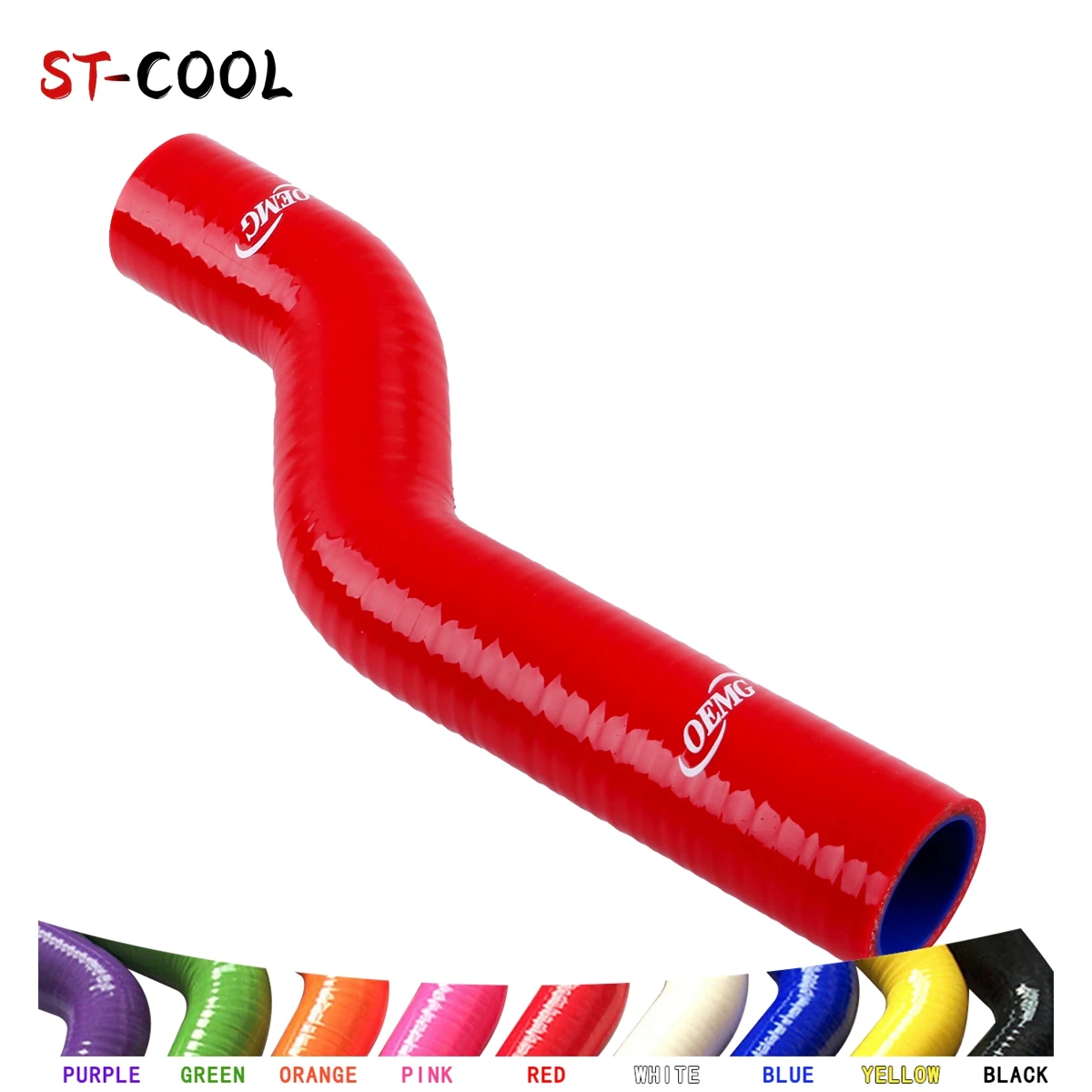 For 2010-2015 Hyundai Genesis Coupe 4cyl 2.0L Turbo 2011 2012 2013 2014 Radiator Coolant Hoses Kit Silicone Tubes 2Pcs 10 Colors