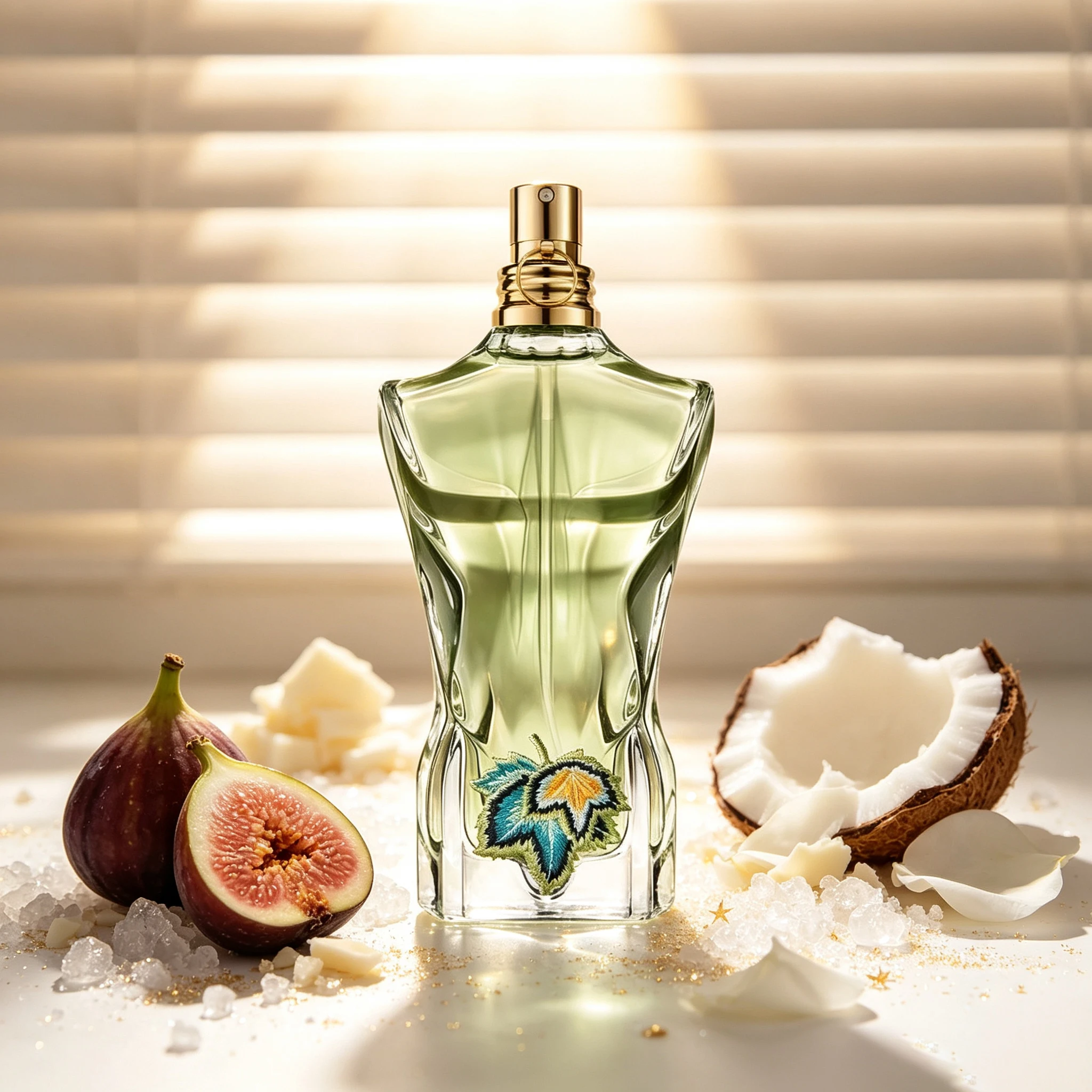 J P G Le Beau Paradise Garden Eau de Parfum para Hombre – Colonia masculina fresca, amaderada y acuática de larga duración con agua de coco, higo verde y sándalo – fragancia de diseñador en spray