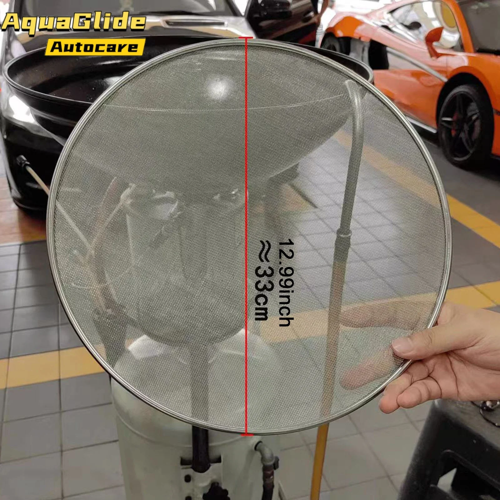 33cm Reusable Oil Drain Mesh Filter Splatter Screen for Automotive Engine Maintenance Durable Metal Grease Catcher Tool