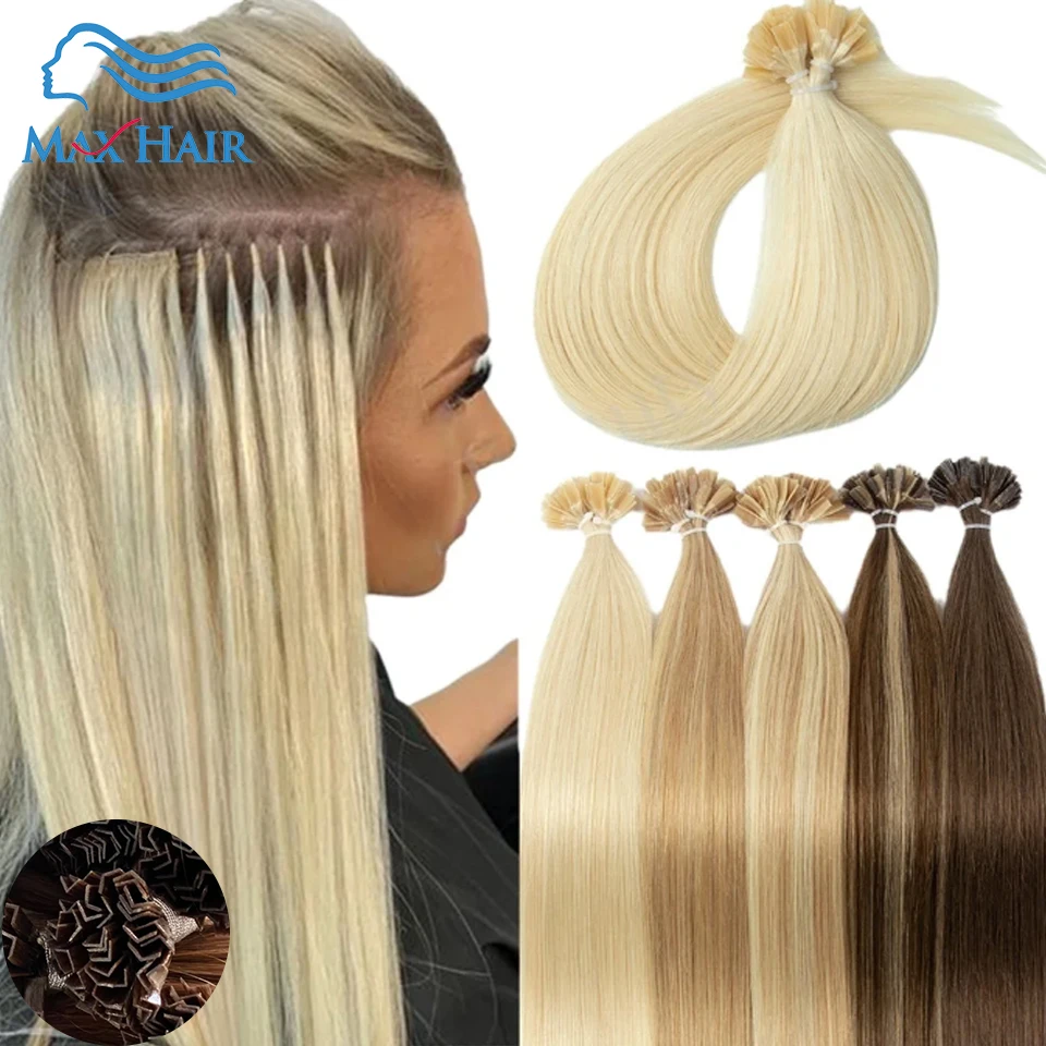 

K Tip Наращивание волос Кератиновые человеческие волосы Горячее наращивание волос Fusion Италия Кератиновый клей Машина Remy 12-24 дюйма 30 50 г/упак.