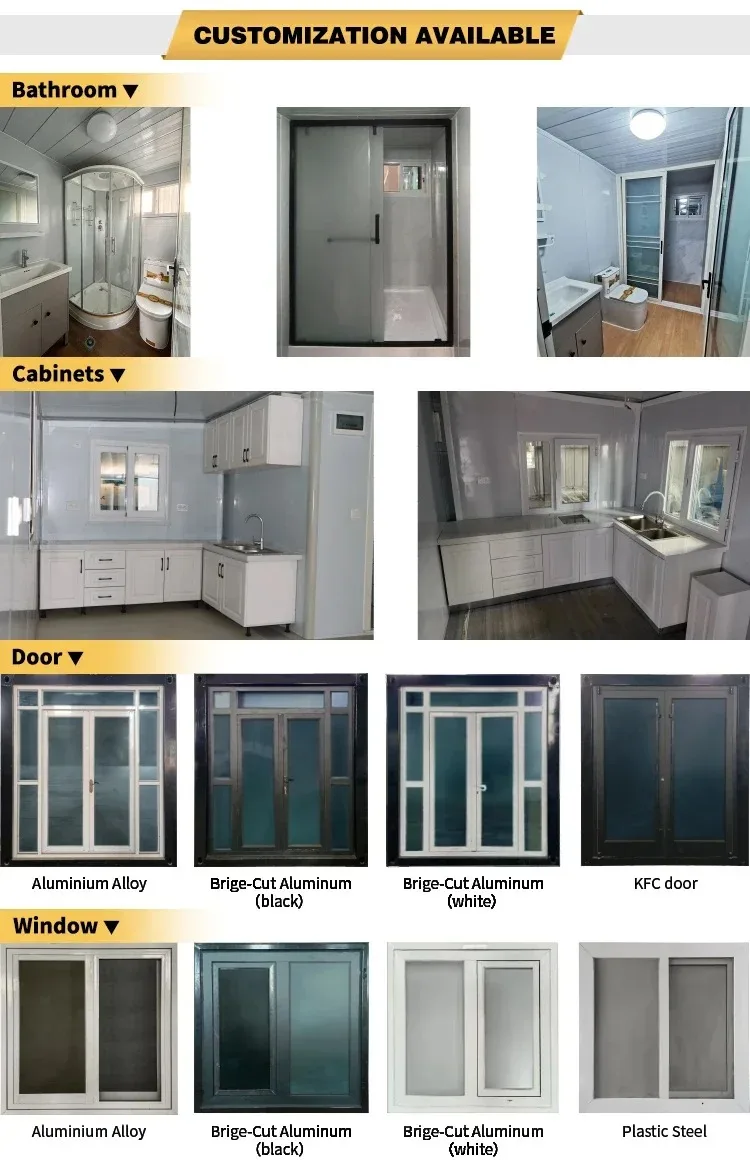 

Tiny House for Living Luxury Modern Prefab Insulated Home Portable Expandable Container Home Mobile Homes Steel Frame 3 Bedroom