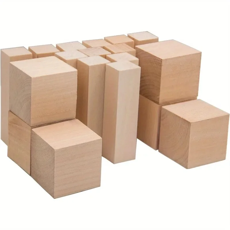 18 sztuk Bloki do rzeźbienia w drewnie Basswood Whittling Bloki do rzeźbienia w drewnie Basswood do rzeźbienia w drewnie do zestawu Whittling Bloki drewniane do rzeźbienia — zdjęcie 2