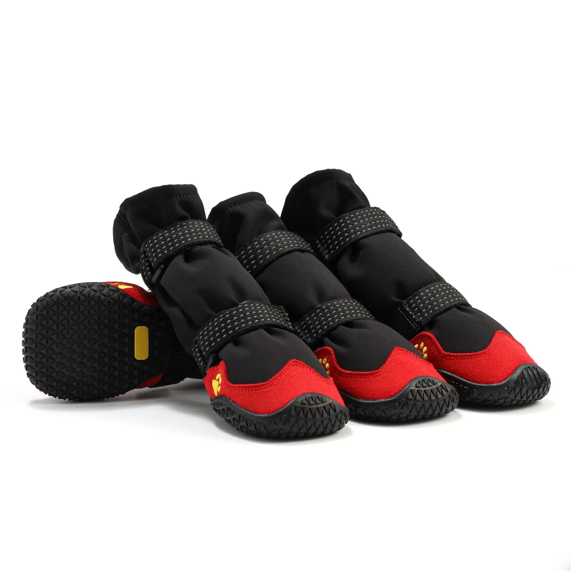 Chaussons pour chiens, 4 pièces, hauts, imperméables, chaussures pour chiens moyens et grands, robustes, antidérapantes, protection des pattes, bottes, pour la pluie, la neige, pour l'hiver