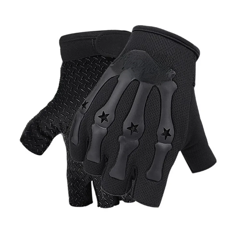 Gants d'équitation tactiques sans doigts, demi-doigt antidérapants pour moto, cyclisme, escalade, randonnée, chasse, Sports de plein air
