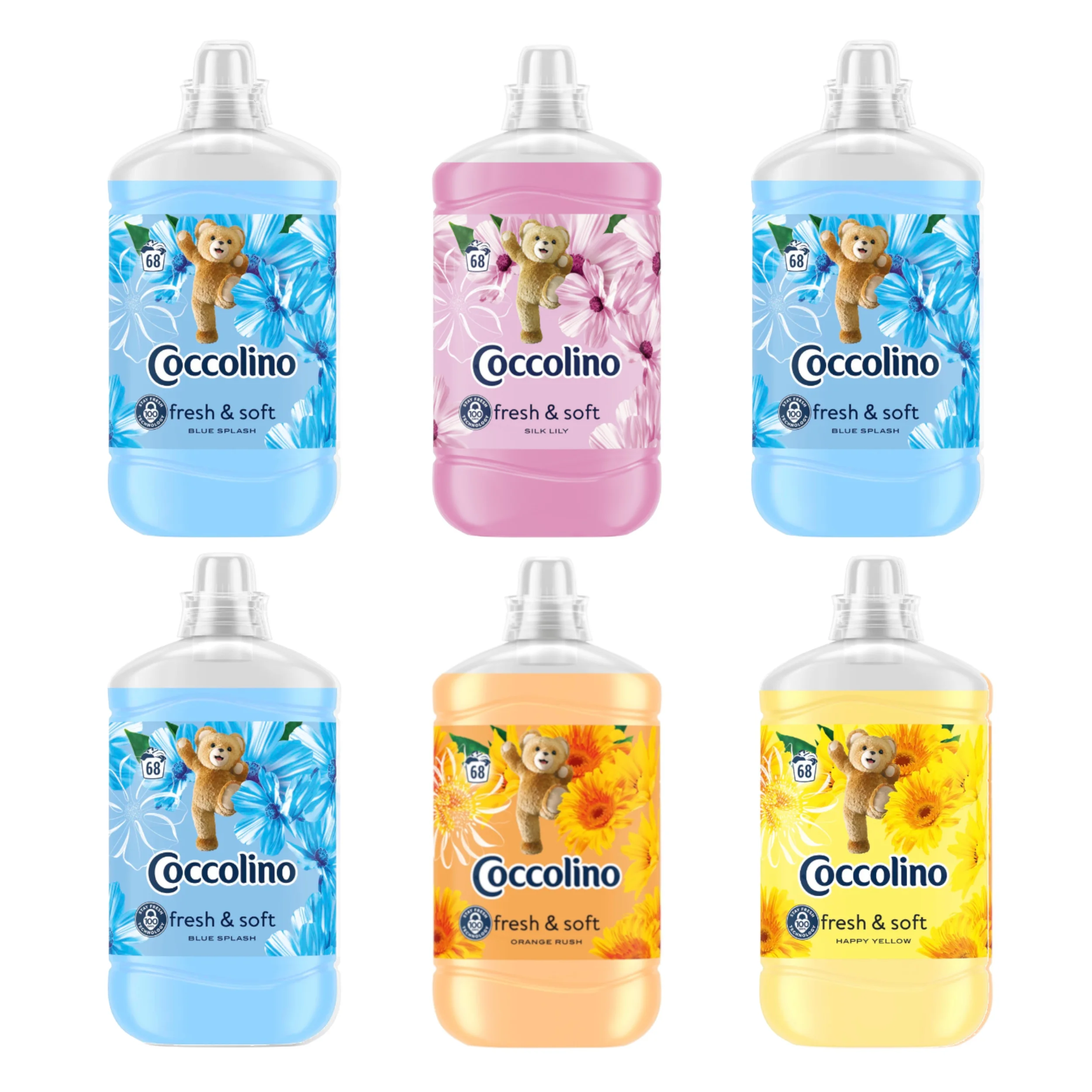 Mezcla de fluidos de lavado COCCOLINO 6x1,7 L