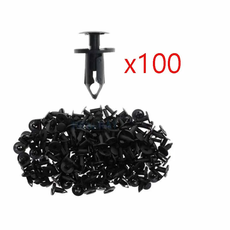 10/20/50/100pcs Fender Rivet Retainer Fastener Mud Flaps Bumper Push Pin Clips 8mm 5/16